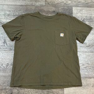 Carhartt Original Fit Pocket T-Shirt Green Khaki - Youth XL (16-18)